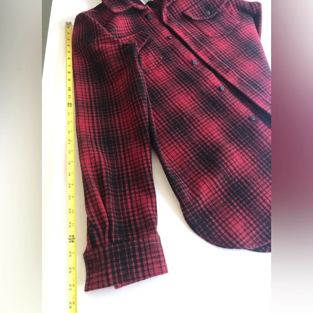 Off-White Heavy Wool Flannel Shirt Jacket Size: M